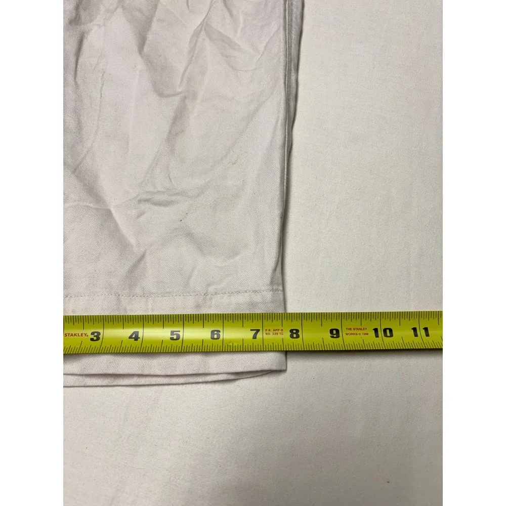 COS Off White Cotton Linen Blend Wide Leg Drawstring Pants Womens Size 4 W26 L26